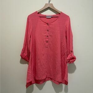 Habitat 1/4 Button Tunic Top